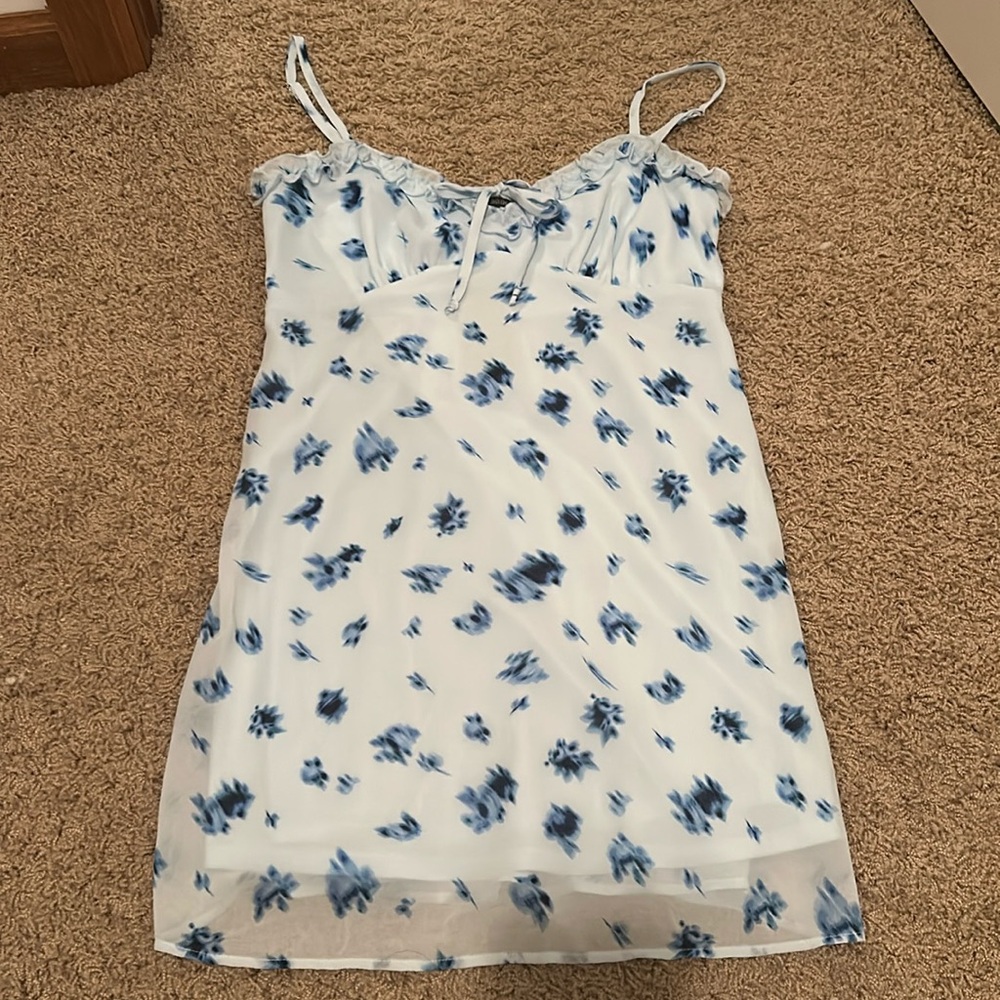 Blue flower dress